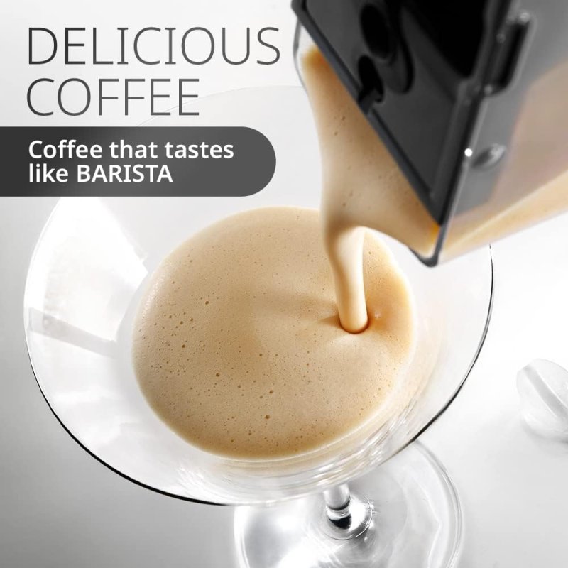 Detalle de De'Longhi PrimaDonna Elite Experience ECAM 650.85.MS: cafetera automática con molinillo y LatteCrema para casa