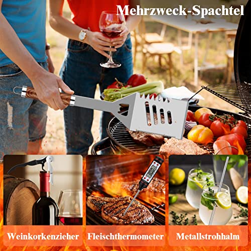 Thumbnail 2 de Grilliance 38pcs Kit Barbecue Set en Acier Inoxydable avec Sac et Tapis – Haute Qualité pour Griller, Camping et Cabanes