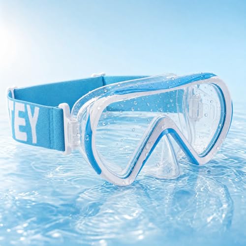 Thumbnail 6 de HIKOTEY Kinder Taucherbrille mit Stoffband – 180° Panorama, Anti-Nebel und Anti-Leck