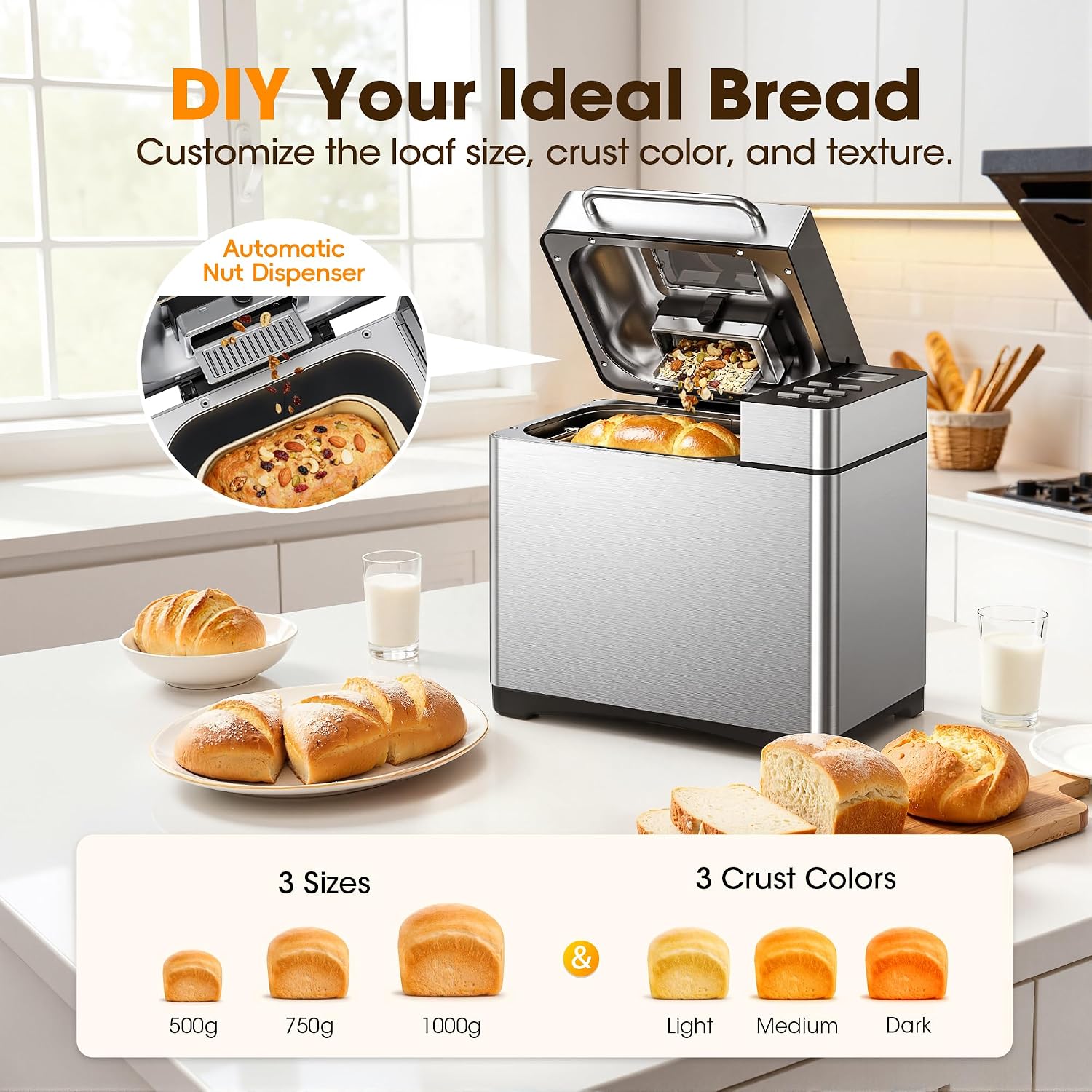 Detalle de Bread Maker 19-in-1 1kg Triumphkey