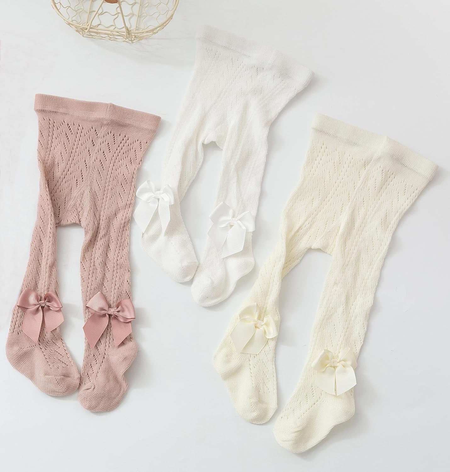 Thumbnail 1 de CHUNG Baby Girls Thin Mesh Tights with Bowknot - 0-10 Years, Summer Season