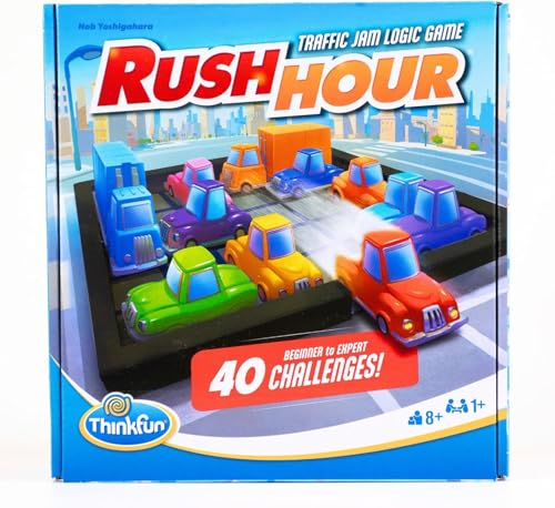 Thumbnail 1 de ThinkFun Rush Hour: rompecabezas de tráfico con 40 desafíos para niños (desde 8 años) y adultos
