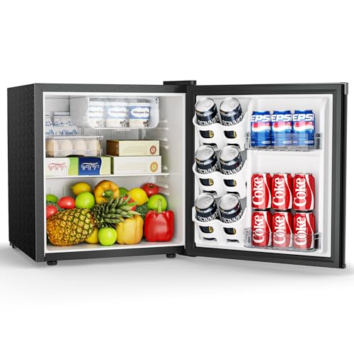 Thumbnail 8 de EUHOMY 46L Mini Fridge: Compact Table Top Fridge with Reversible Door, 7-Level Thermostat and Quiet Performance