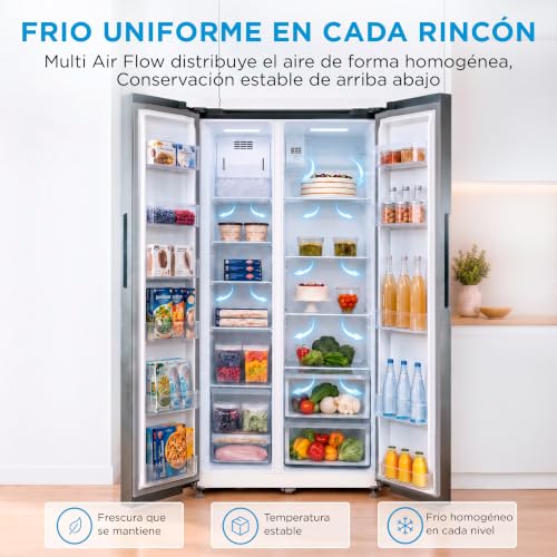 Thumbnail 6 de Midea frigorífico americano No Frost de 548 L con motor Inverter y panel táctil