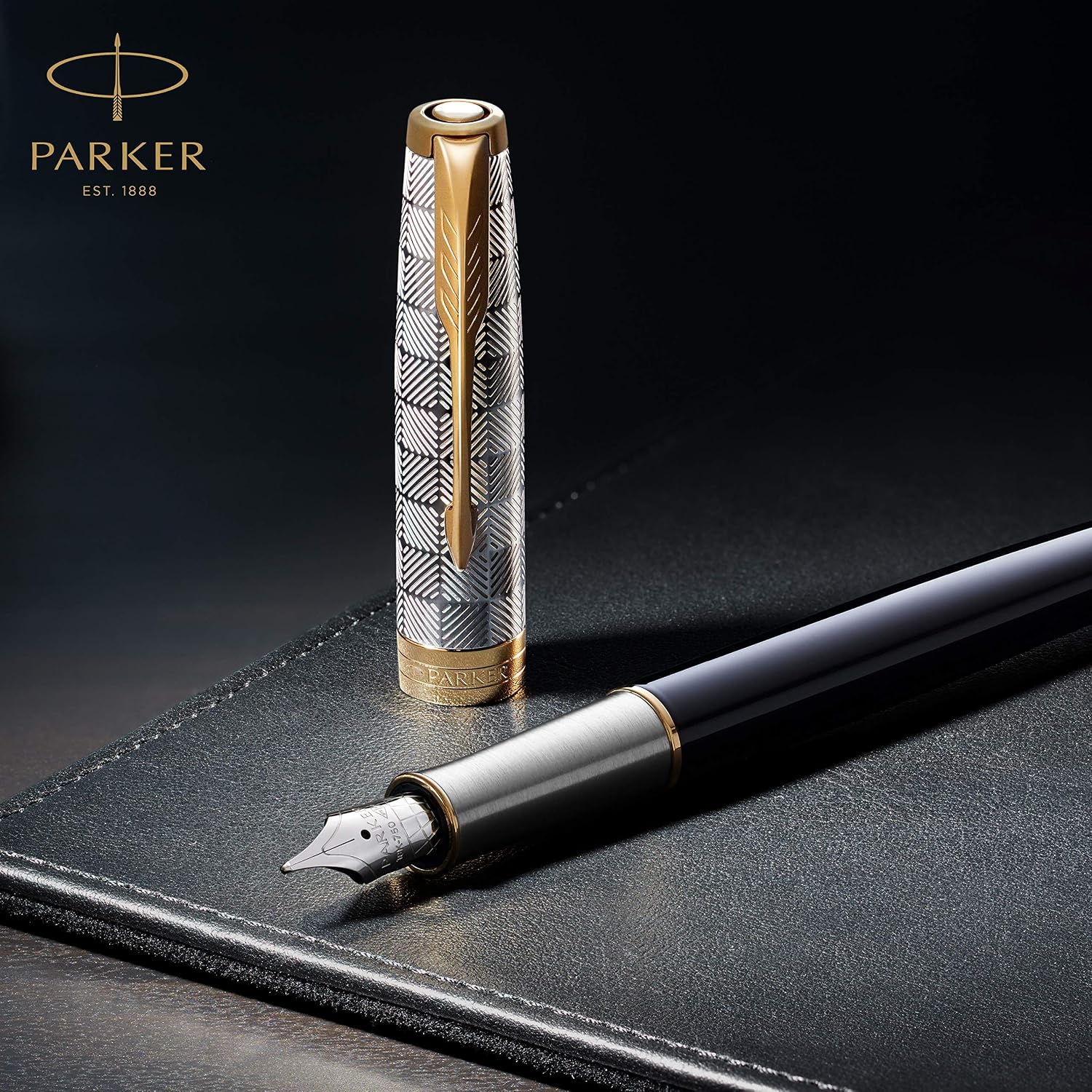 Thumbnail 5 de Parker Sonnet Penna a sfera Laccata Metal & Grey oro rosa ✒