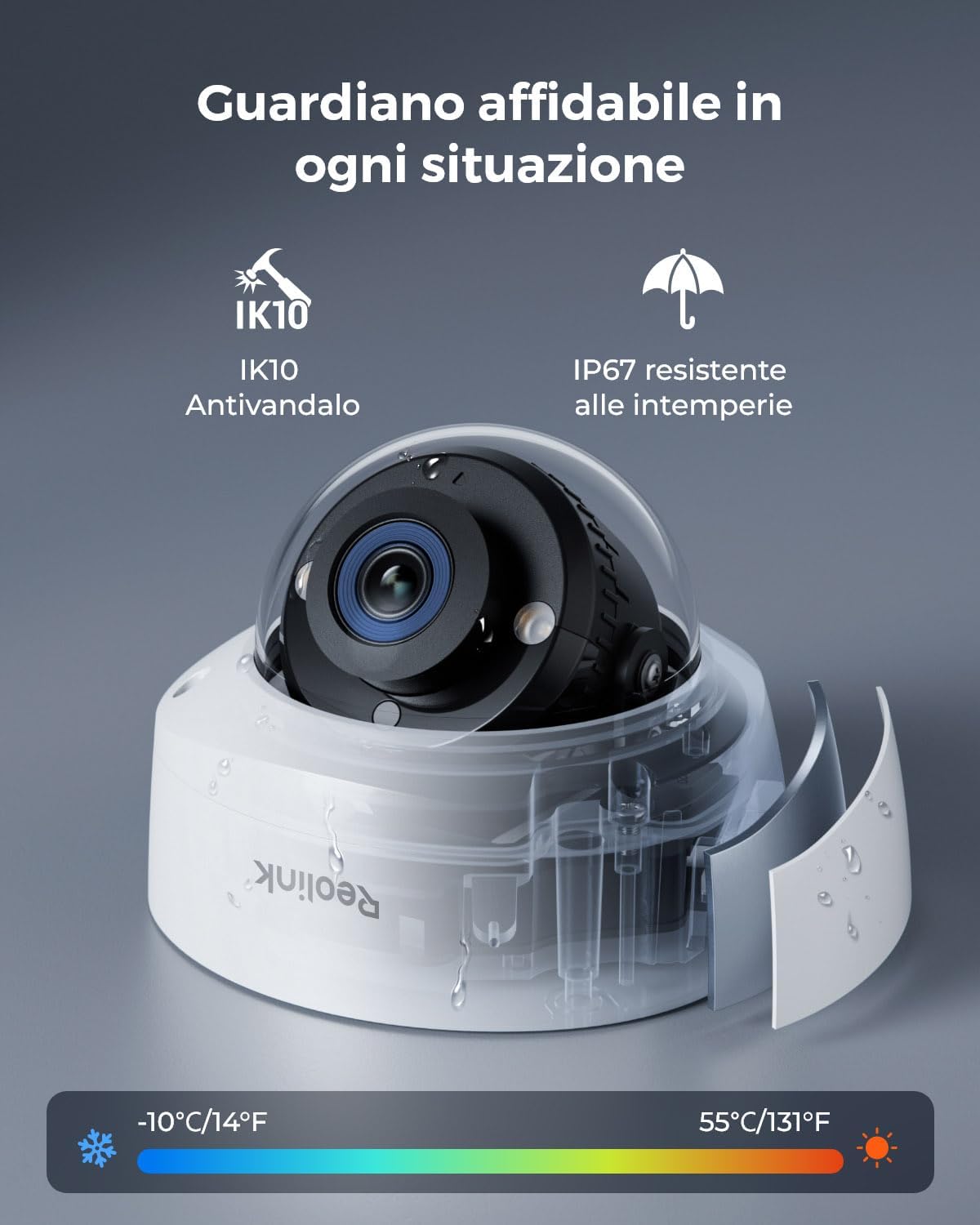 Thumbnail 4 de Reolink RLK8-1200V4 Kit Caméra Surveillance Extérieure PoE 12MP, Grand Angle 145°, IK10, NVR 8CH 2To, Vision Nocturne Couleur