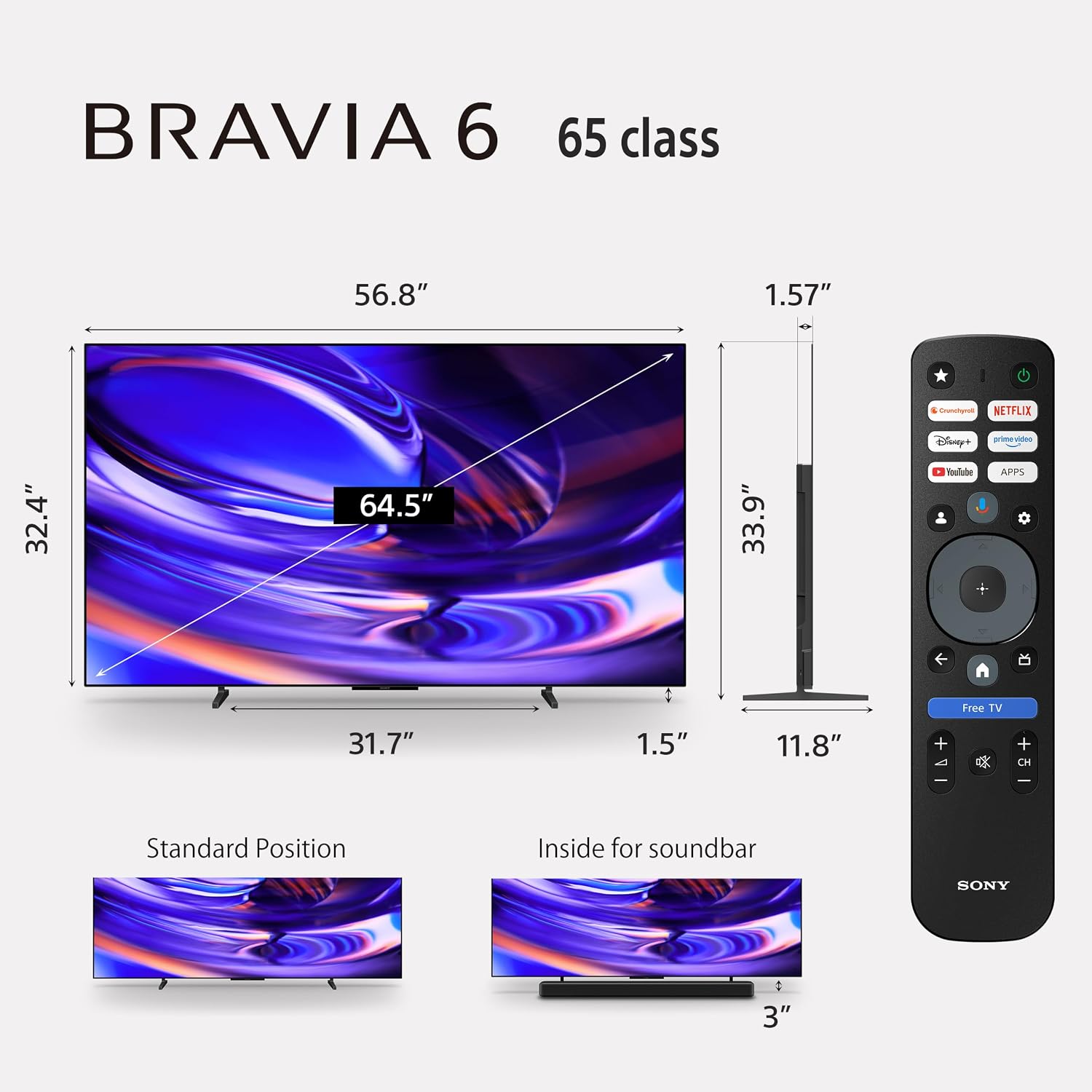 Detalle de Sony OLED TV 65-inch