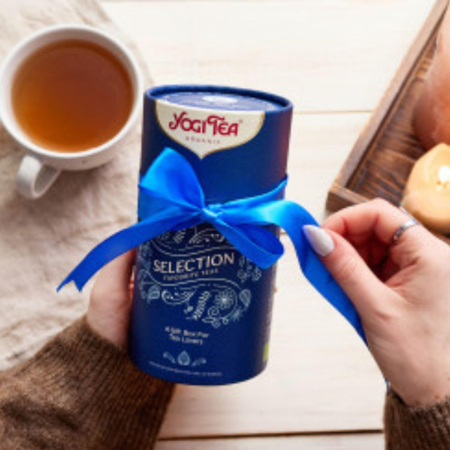 Detalle de YOGI TEA Coffret Découverte 30 sachets – assortiment bio de 5 infusions ayurvédiques