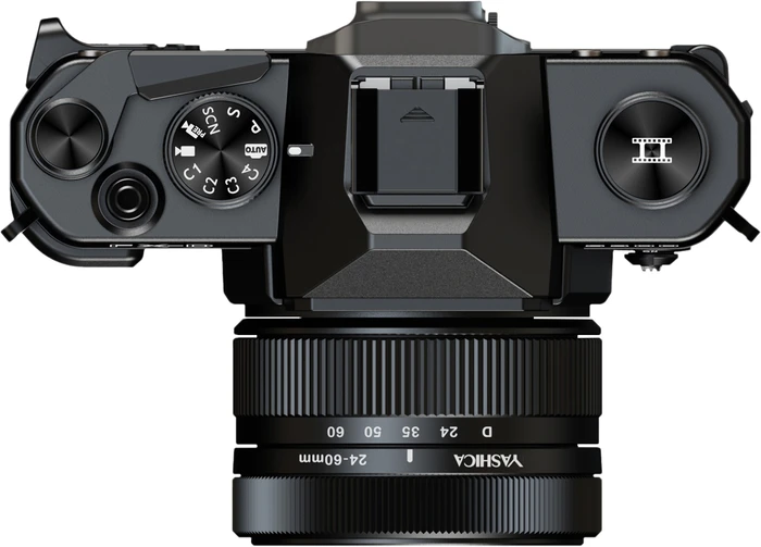 Detalle de Yashica FX-D S300 Digital Film Simulation Kamera (Schwarz) mit RAW und EVF