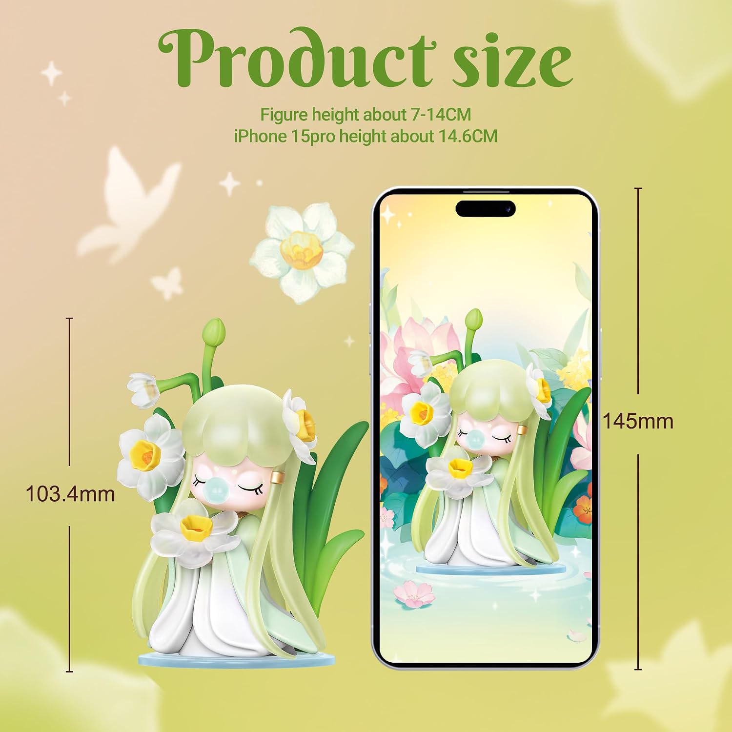 Detalle 2 de Rolife Blind Box 1 figurine d’action anime florale aléatoire (7,5 à 13,5 cm)