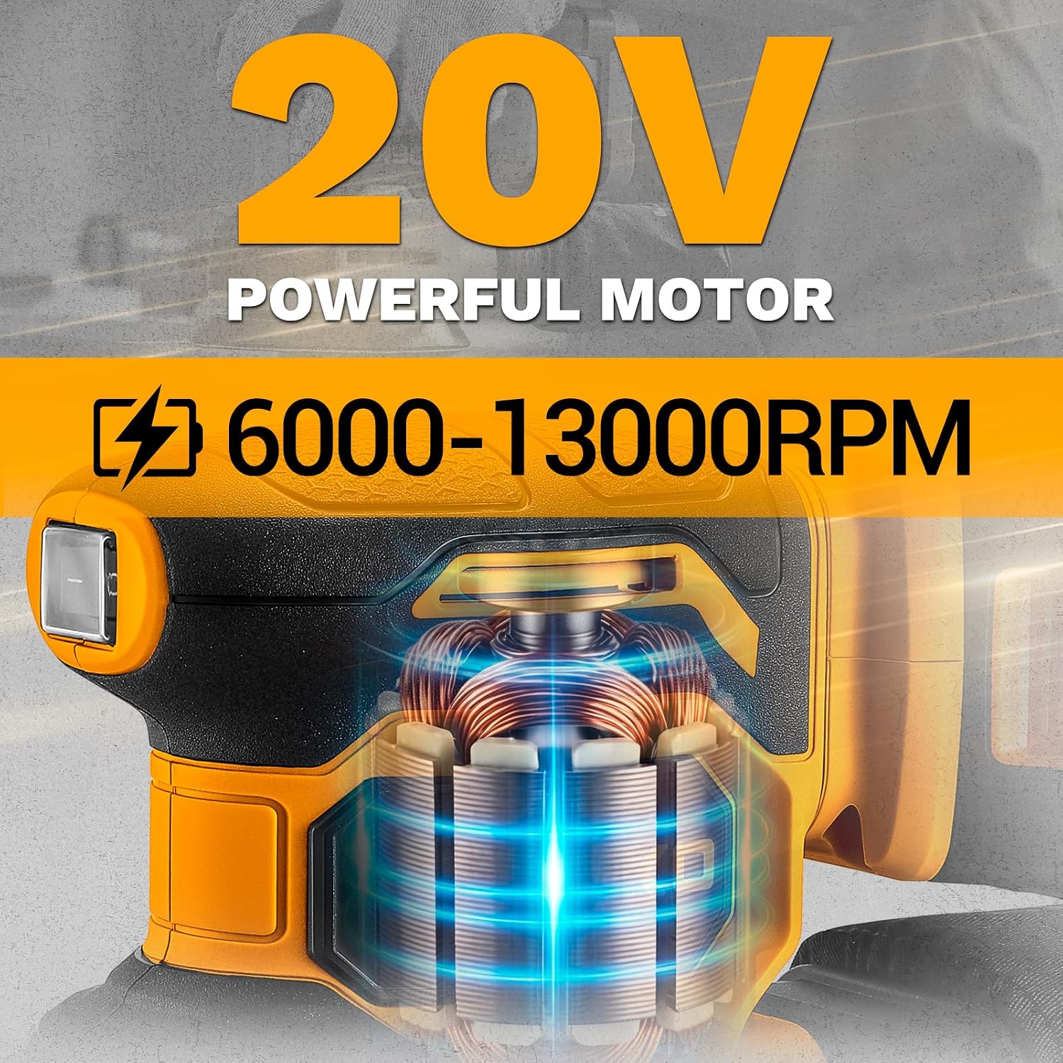 Thumbnail 4 de DEKOPRO 20V Cordless Orbital Sander 125mm