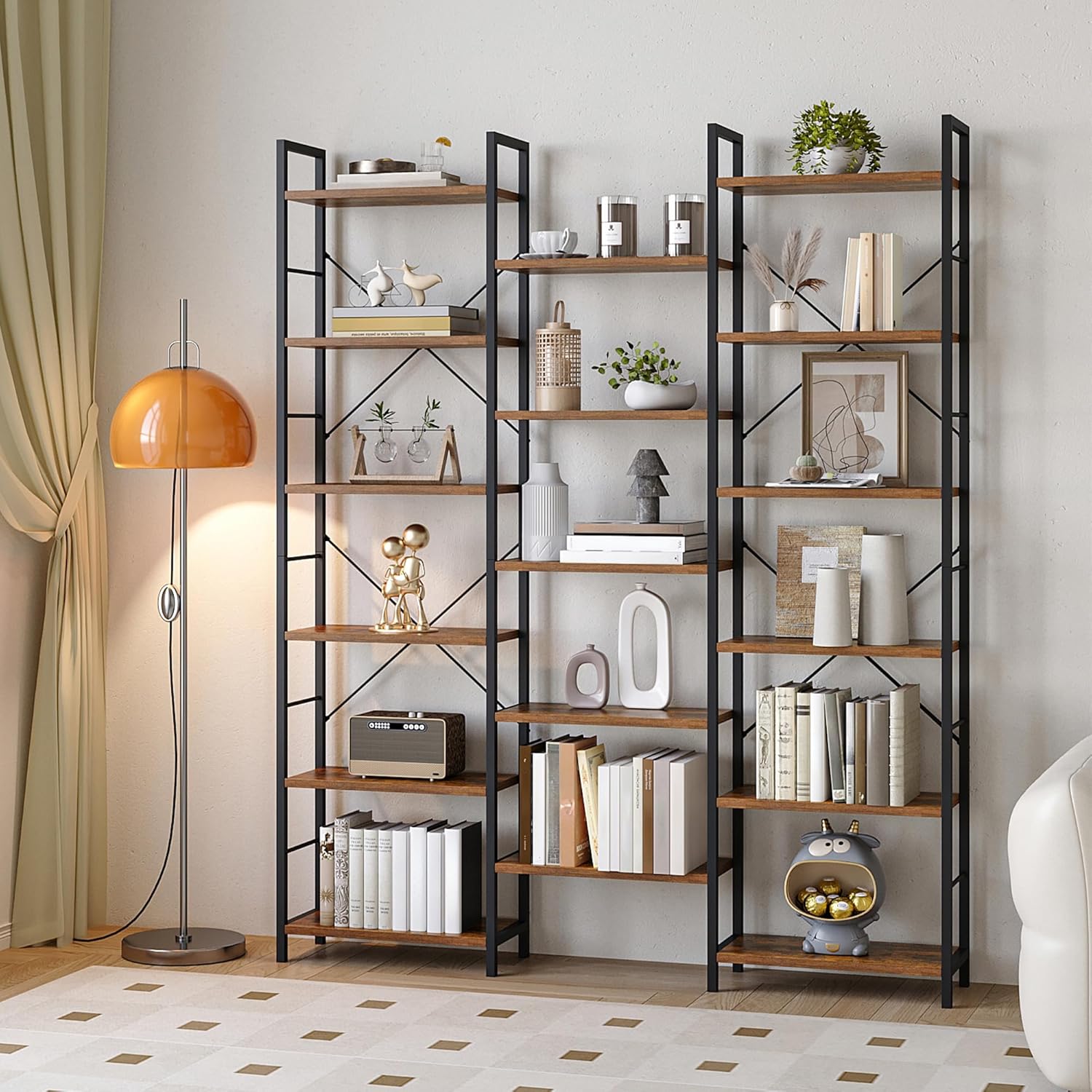 Detalle 2 de Hzuaneri Librería 24×152×186 cm 17 estantes