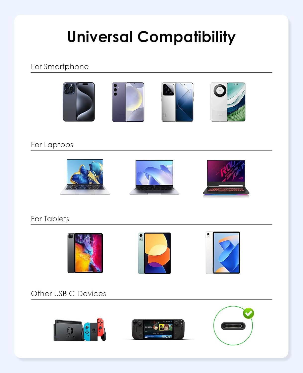 Thumbnail 5 de Magtame Cable USB C Magnético 100W 90° - 1.5M ⚡