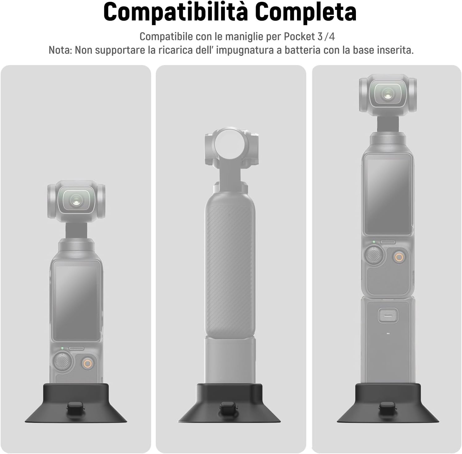 Thumbnail 3 de NEEWER BASICS Base a ventosa in silicone per DJI Osmo Pocket 3 e 4, supporto da tavolo AC023