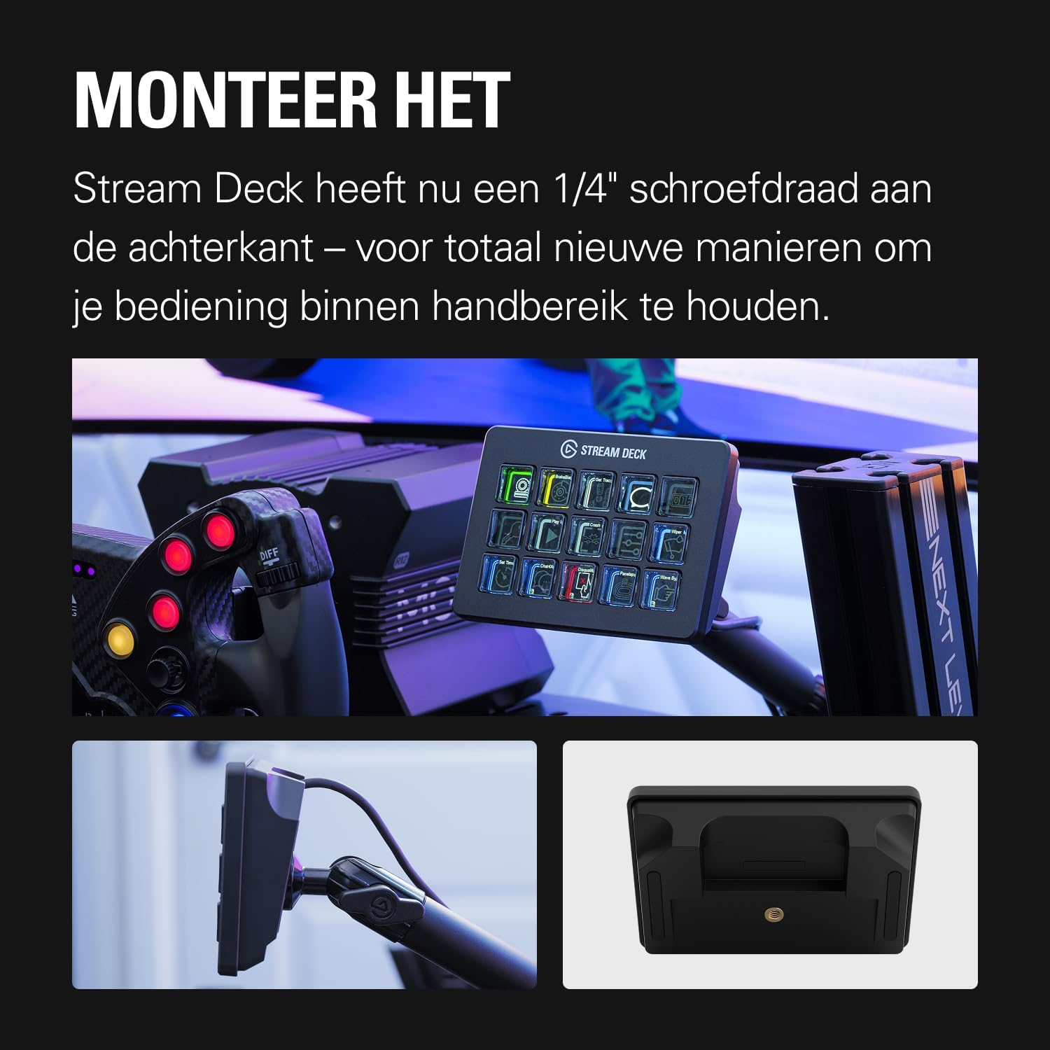 Thumbnail 4 de Elgato Stream Deck Scissor Keys workflowcontroller met programmeerbare toetsen en USB-C