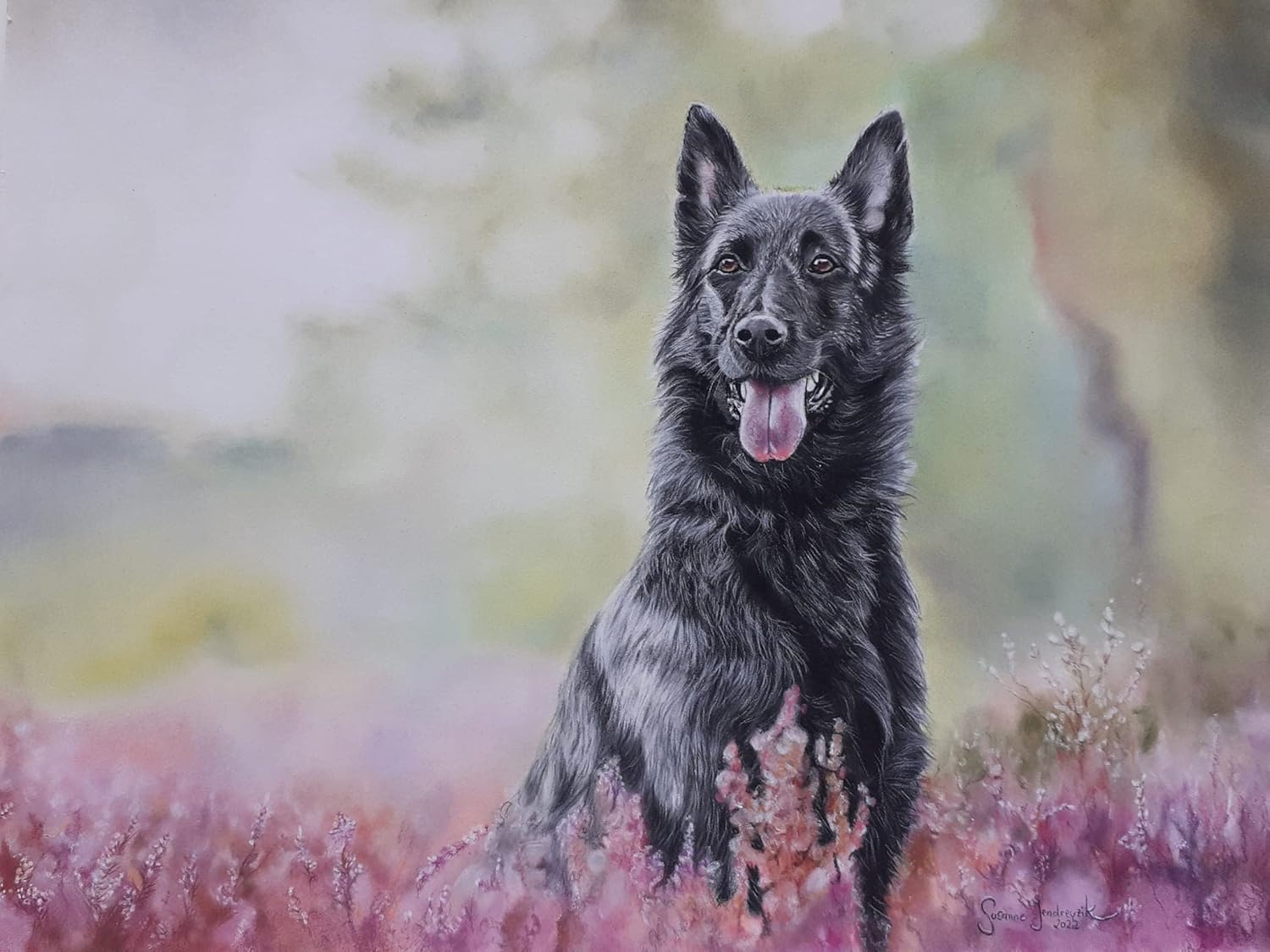 Thumbnail 1 de Clairefontaine Pastelmat Hojas Grises Oscuro 50x70 cm Pack 5🖍