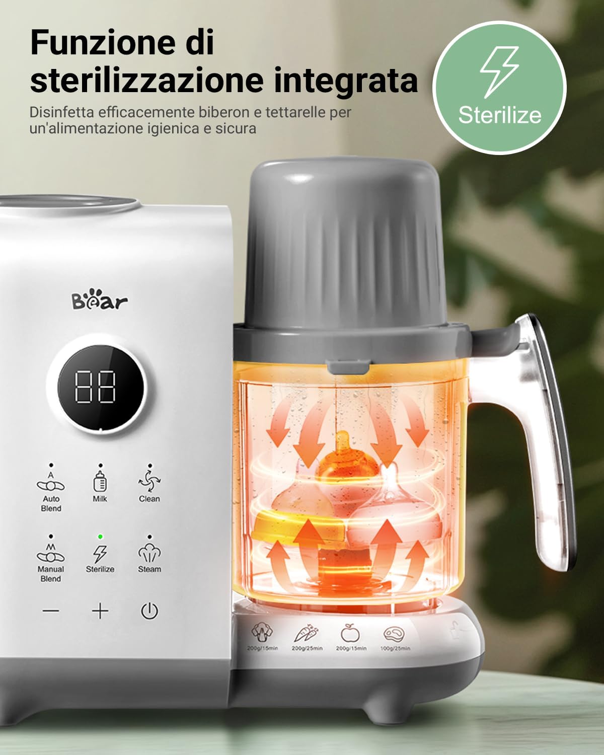 Thumbnail 6 de Bear Cuocere a vapore 6in1 per alimenti per bambini 🍲