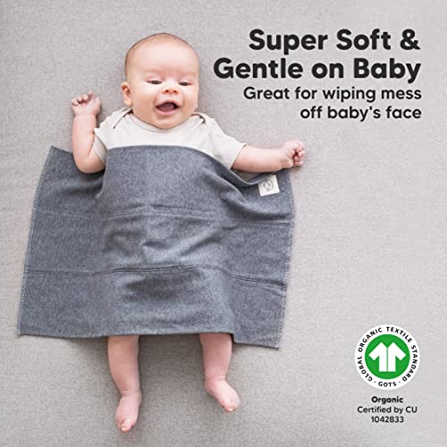 Detalle de Organic Burp Cloths 6-Pack Large Cotton Baby Cloths