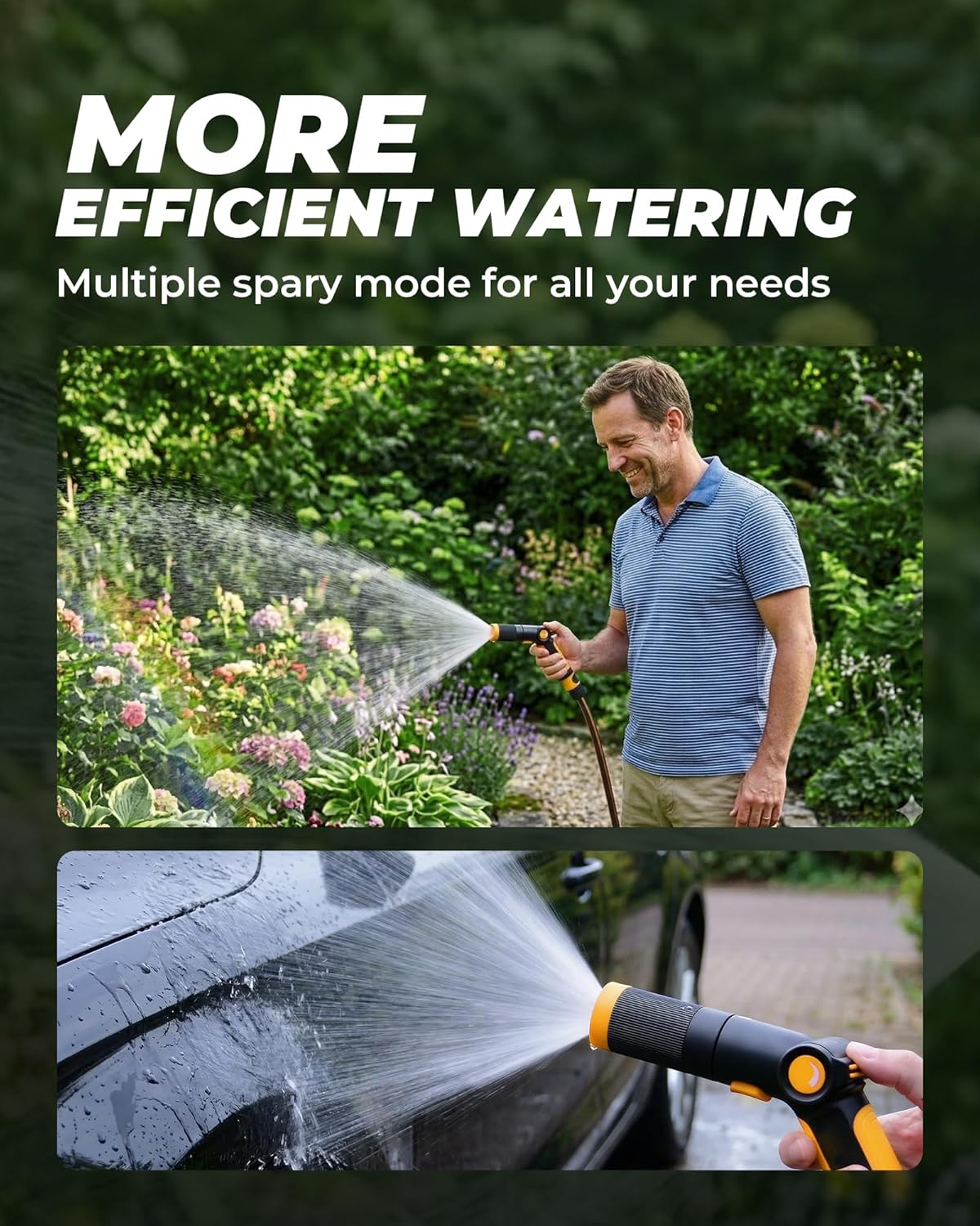 Thumbnail 5 de RAINPOINT Multi Hose Spray Gun with 3 Spray Patterns (Thumb Control) for Car Washing and Plant Watering