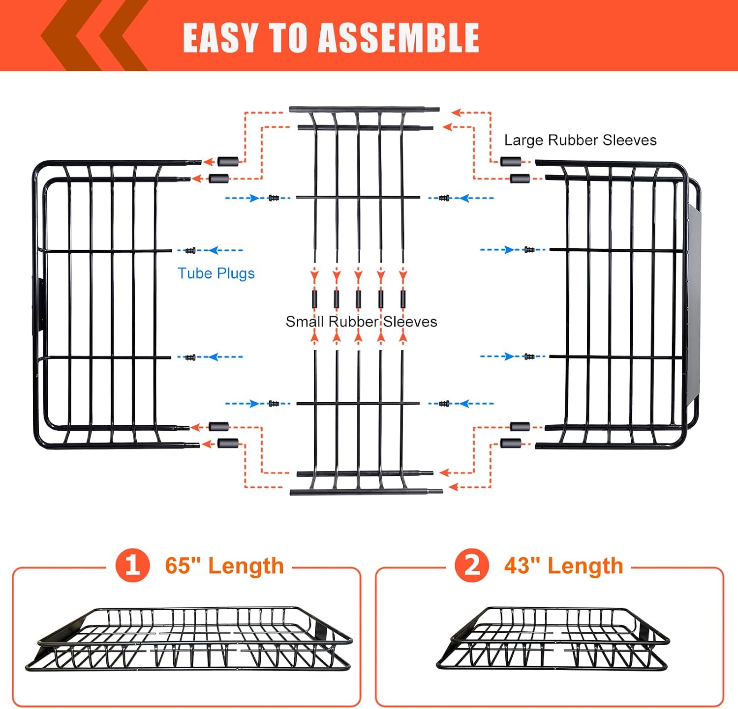 Detalle de Roof Rack Cargo Carrier Basket with 20 Cu. Ft. Bag