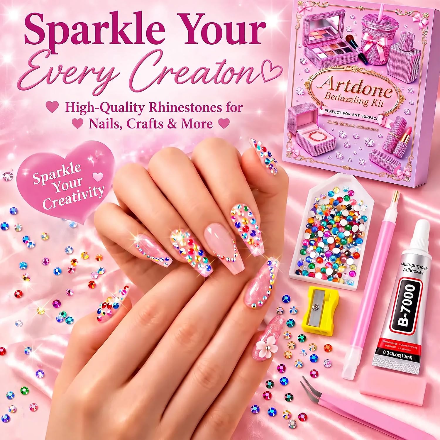 Thumbnail 4 de Artdone Resin Rhinestones 3mm