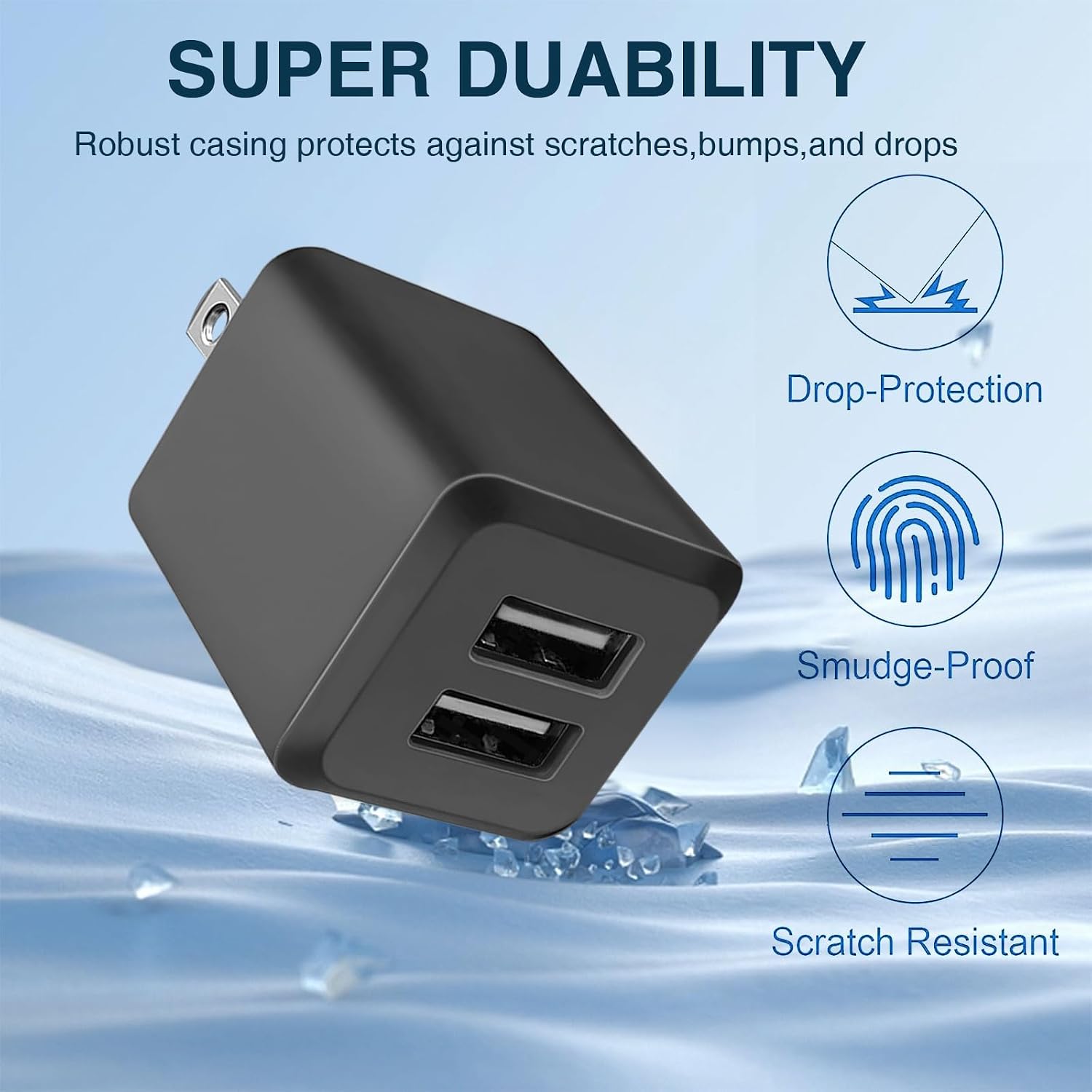 Thumbnail 4 de USB Wall Charger Dual Port 2.4A