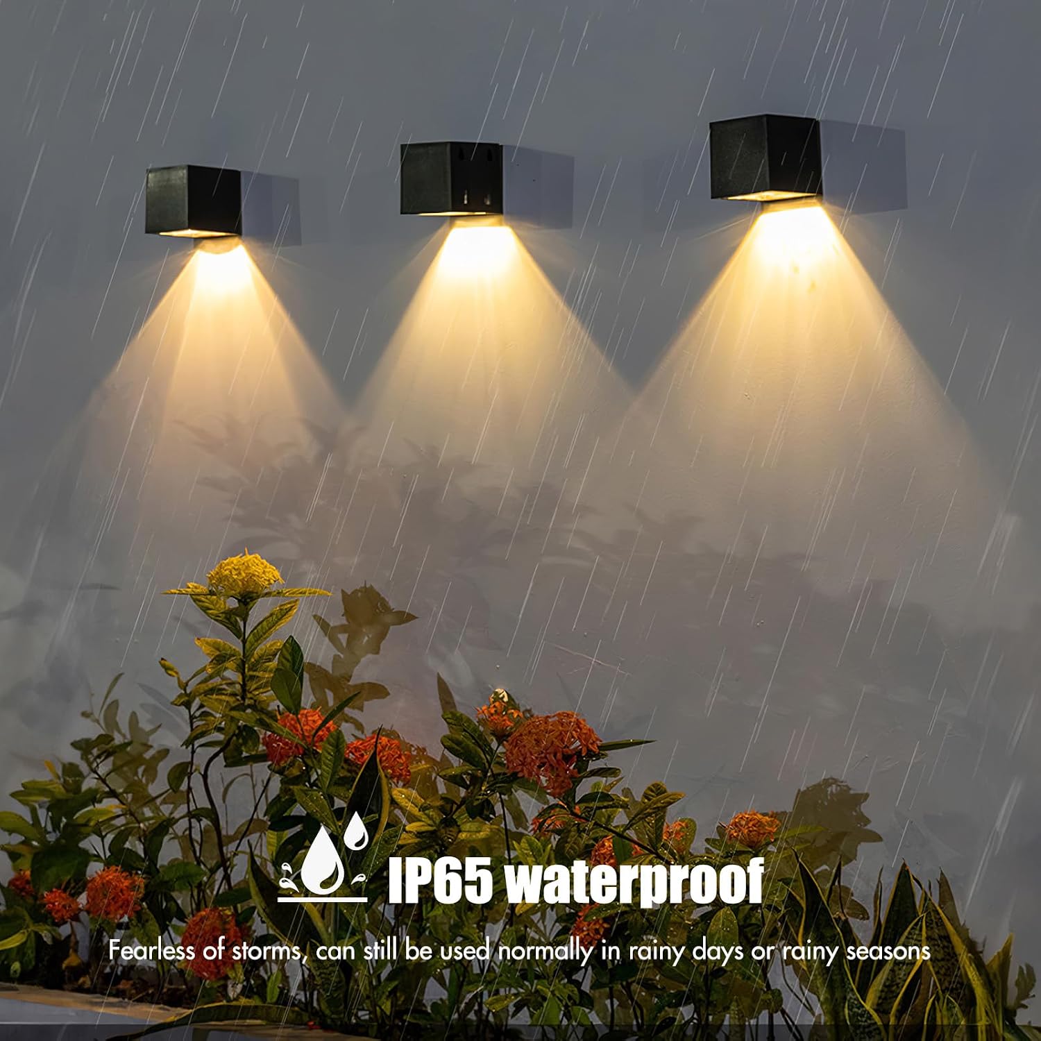 Thumbnail 5 de YUNYODA Solar Wall Lights 4 Pack 1200mAh
