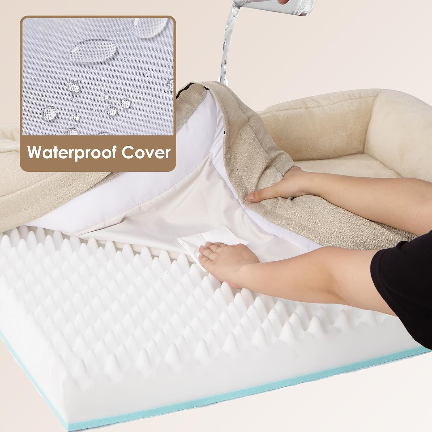 Thumbnail 3 de EHEYCIGA XL Dog Bed Memory Foam: Extra Large Orthopedic Sofa Bed for Big Dogs