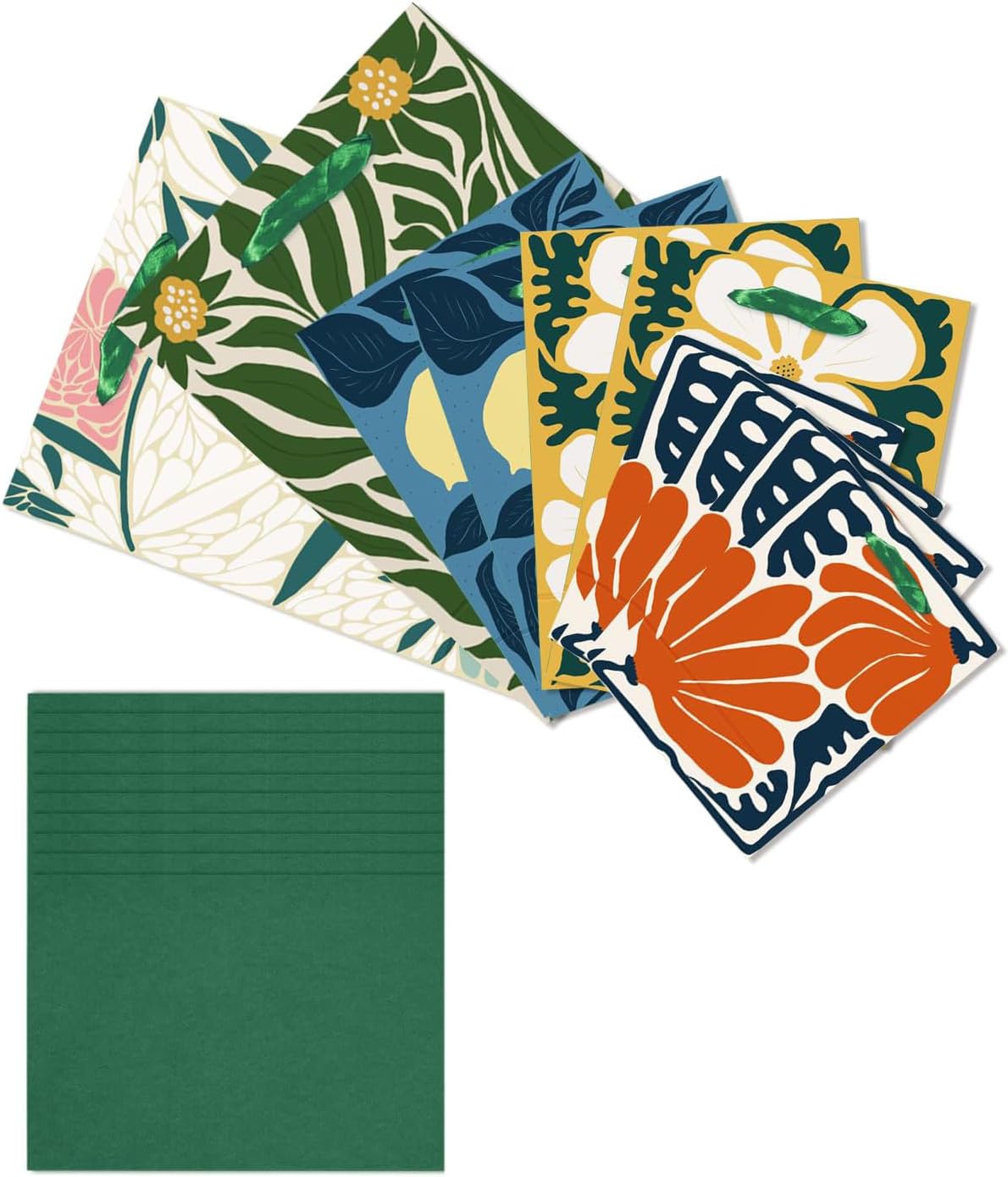 Thumbnail 2 de Gcardist Clash Flowers Gift Bags with Tissue Paper – 10 Pack (2 Large, 4 Medium, 4 Small)