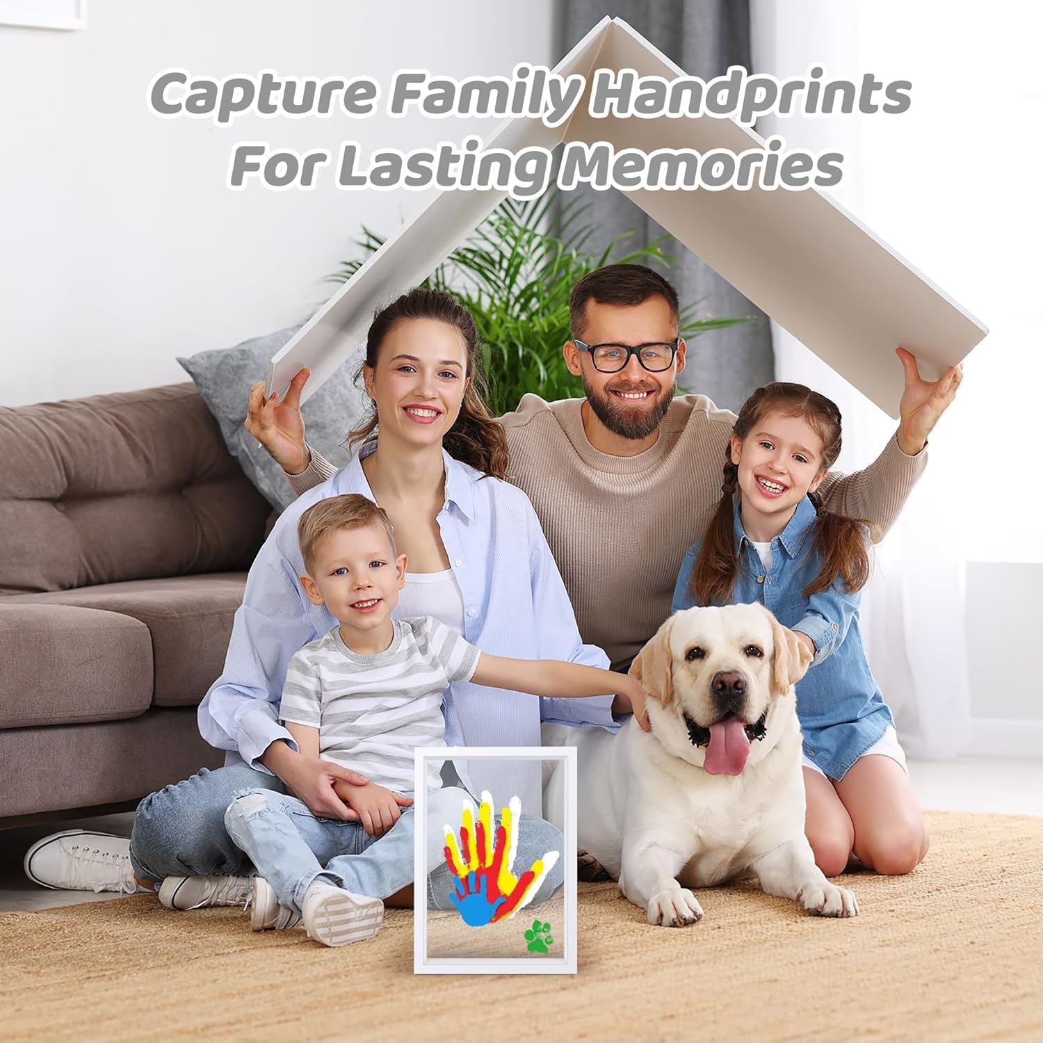Thumbnail 2 de Crenze Family Handprint Kit DIY frame