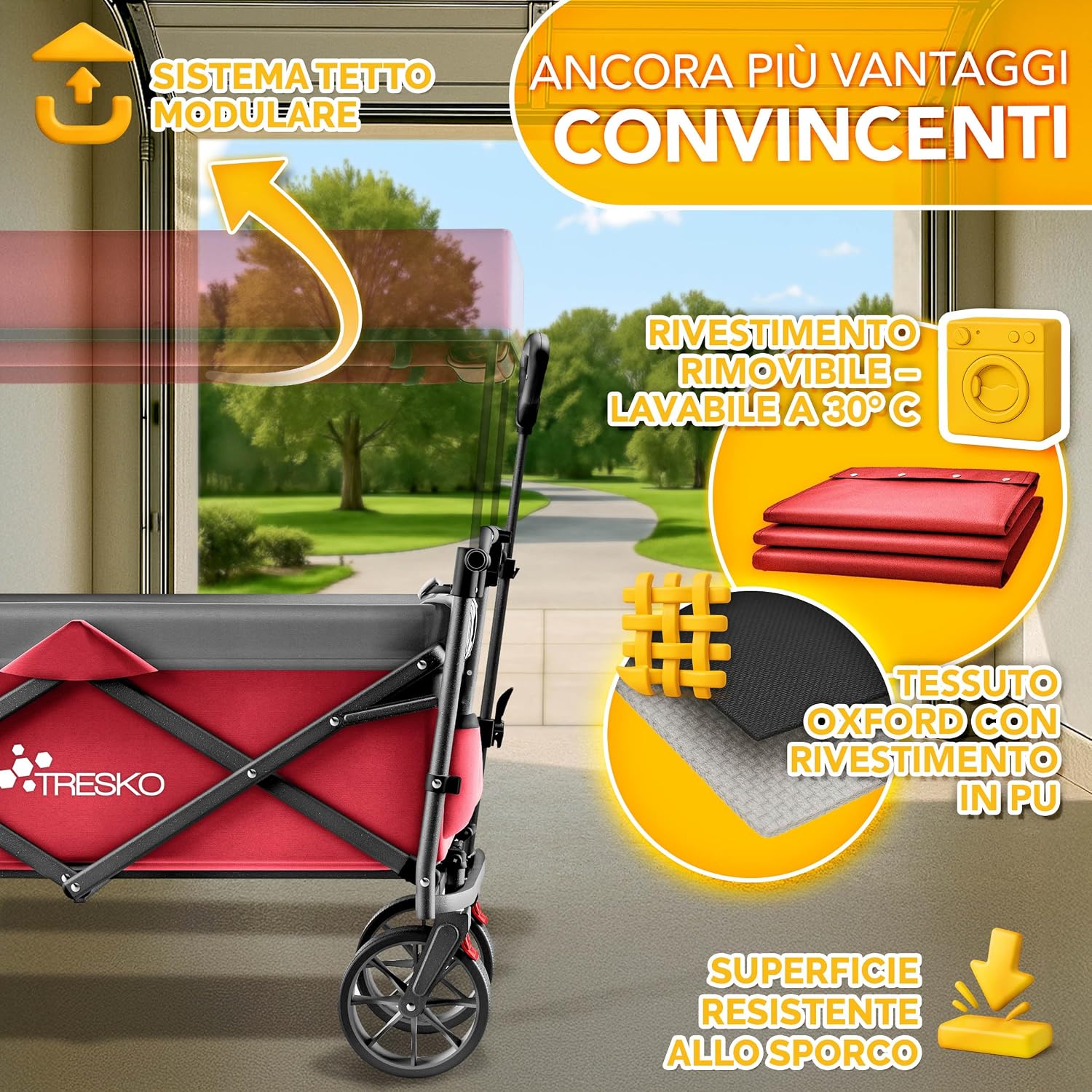 Thumbnail 4 de TRESKO Carrello pieghevole 150 kg 🛒