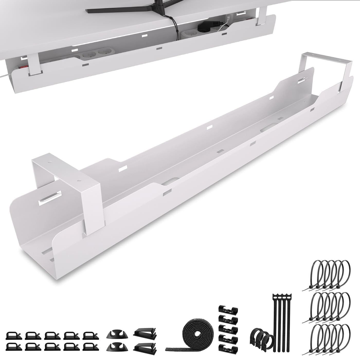 Detalle de Ultimate Setup Kabelwanne Schreibtisch Kabelmanagement