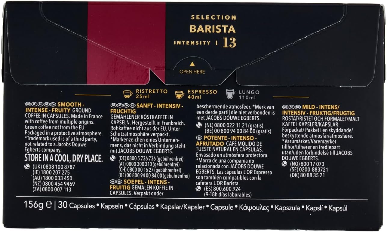 Thumbnail 6 de L'Or Capsule Caffè Espresso Barista -150 capsule in alluminio, Intensità 13, compatibili Nespresso original