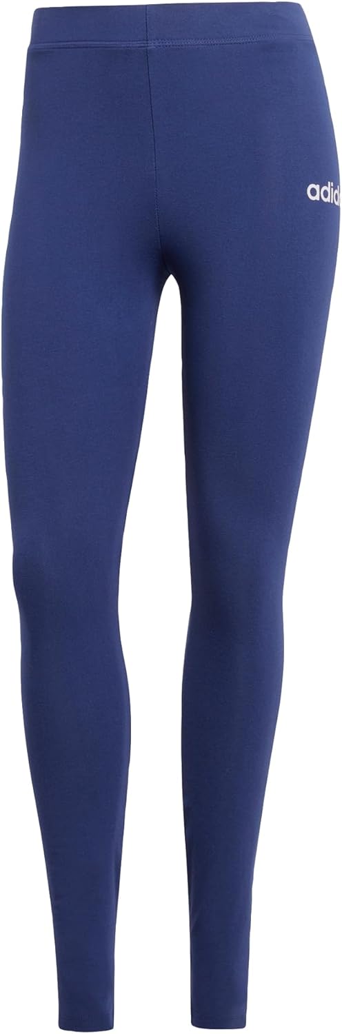 Detalle de Adidas Damen Essentials LINEAR Cotton Leggings – Enganliegend mit Hohem Bund