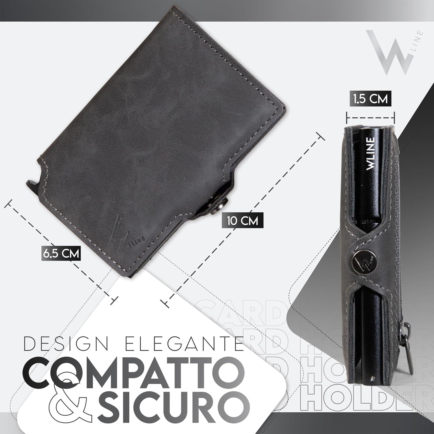 Thumbnail 1 de WLine Portafoglio Slim 1,5 cm 📇
