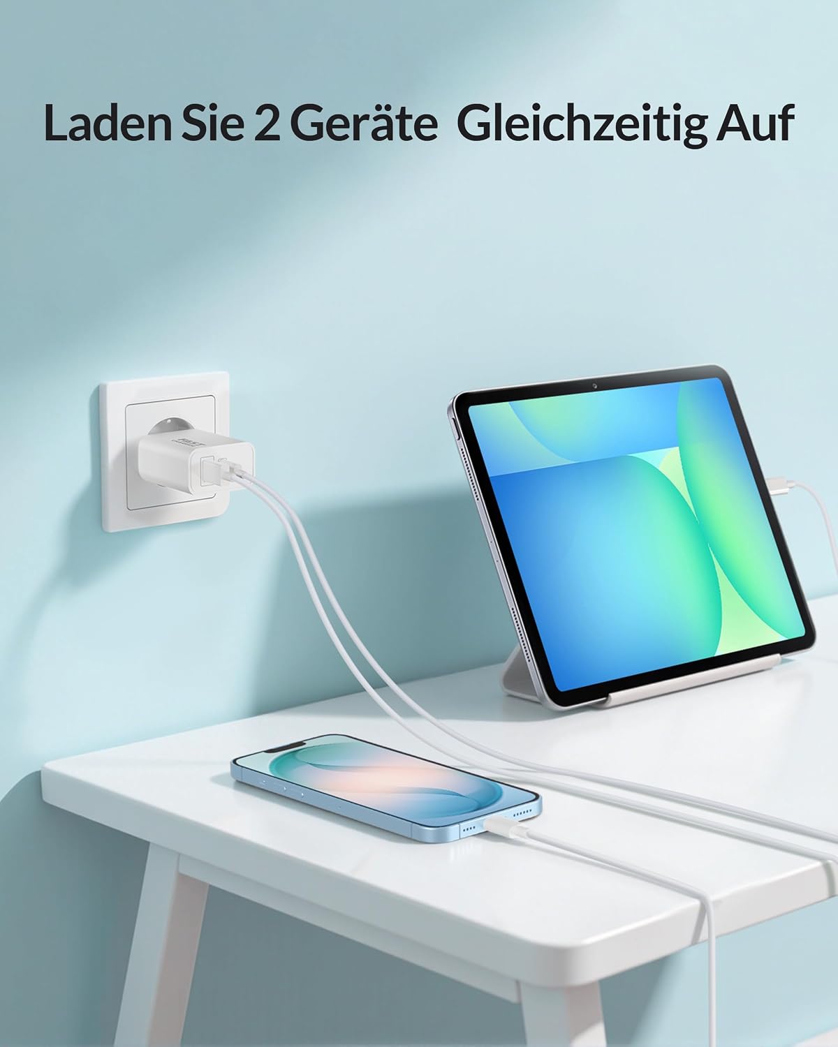Thumbnail 4 de 45W 2Port Schnellladegerät USB C