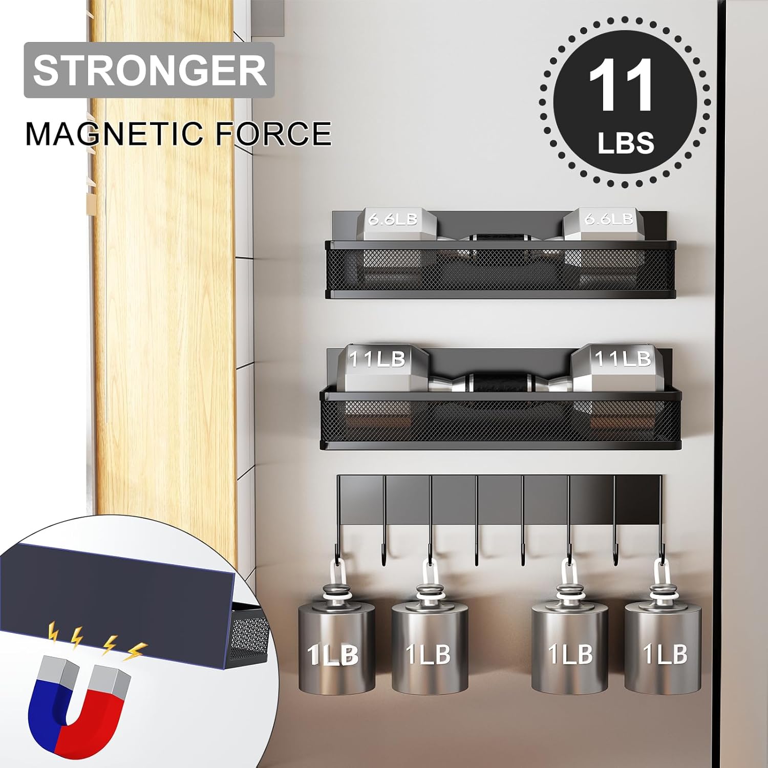 Thumbnail 2 de Aufworld Magnetic Spice Rack 11 lbs