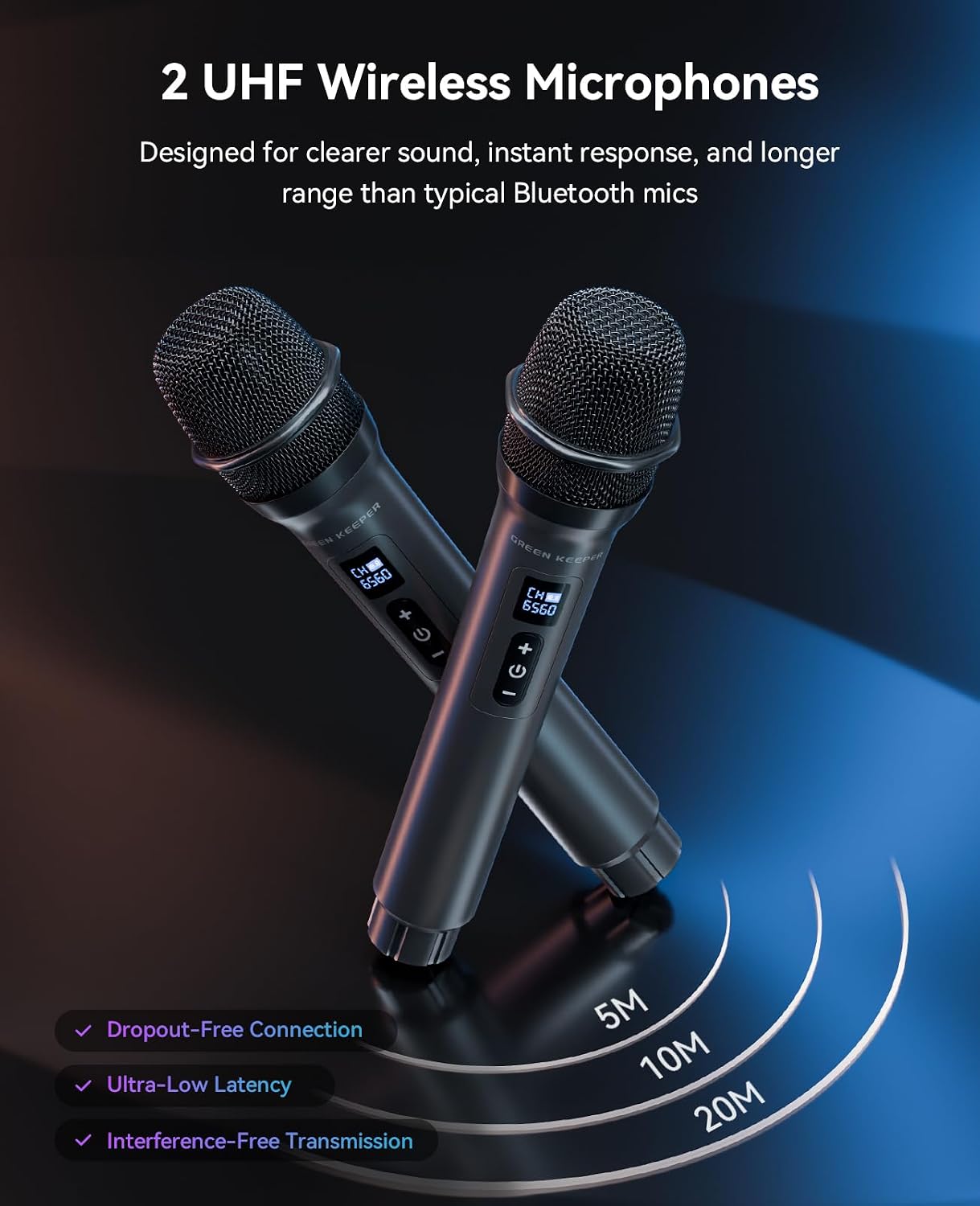 Detalle de GKD80 Karaoke Machine 600W Peak
