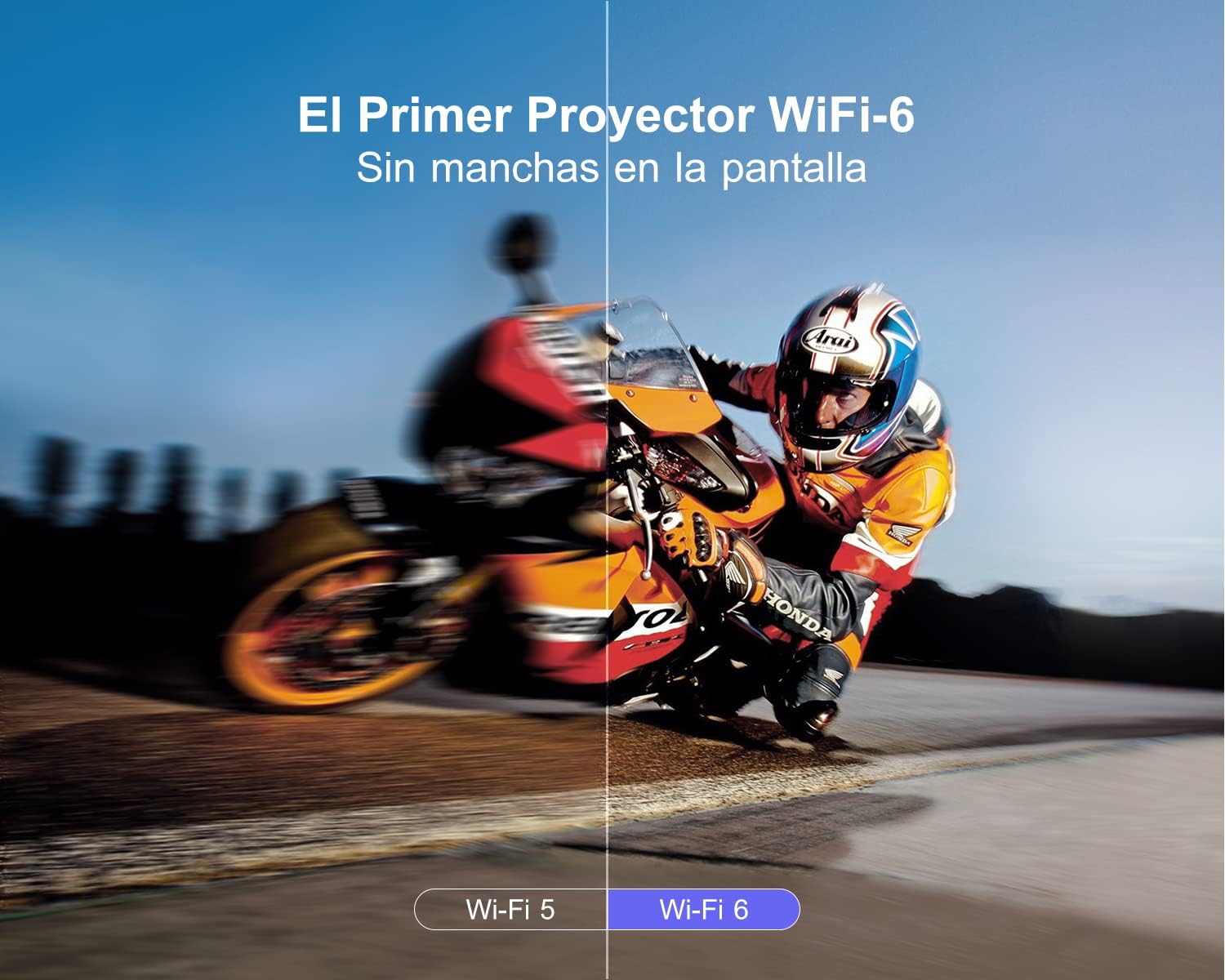 Detalle 2 de WiMiUS Proyector 4K: Cine en Casa con 28000 Lúmenes 🎥