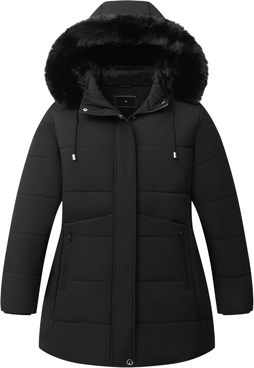Detalle de Pefflarge Women's Plus Size Down Coat Waterproof Parka