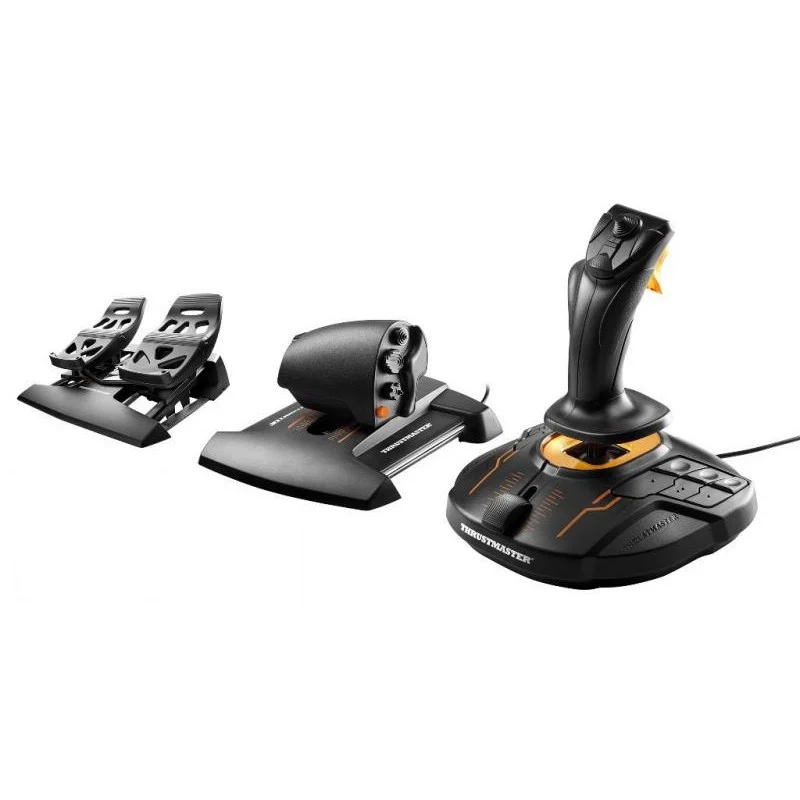 Thrustmaster T.16000M FCS Flight Pack — Joystick, acelerador y pedales