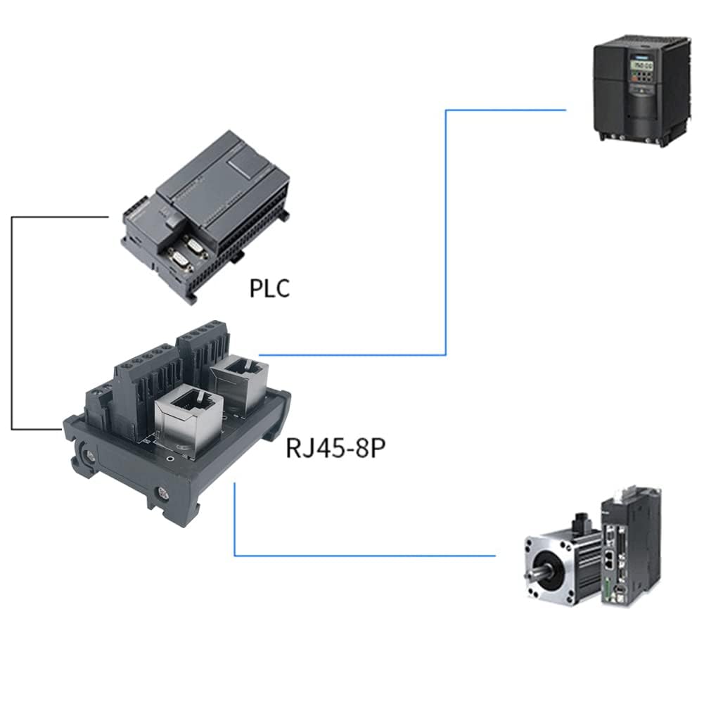 Thumbnail 6 de PENGLIN RJ45 8P8C DIN Rail Mount Ethernet Connector Breakout Board (2 Ways)
