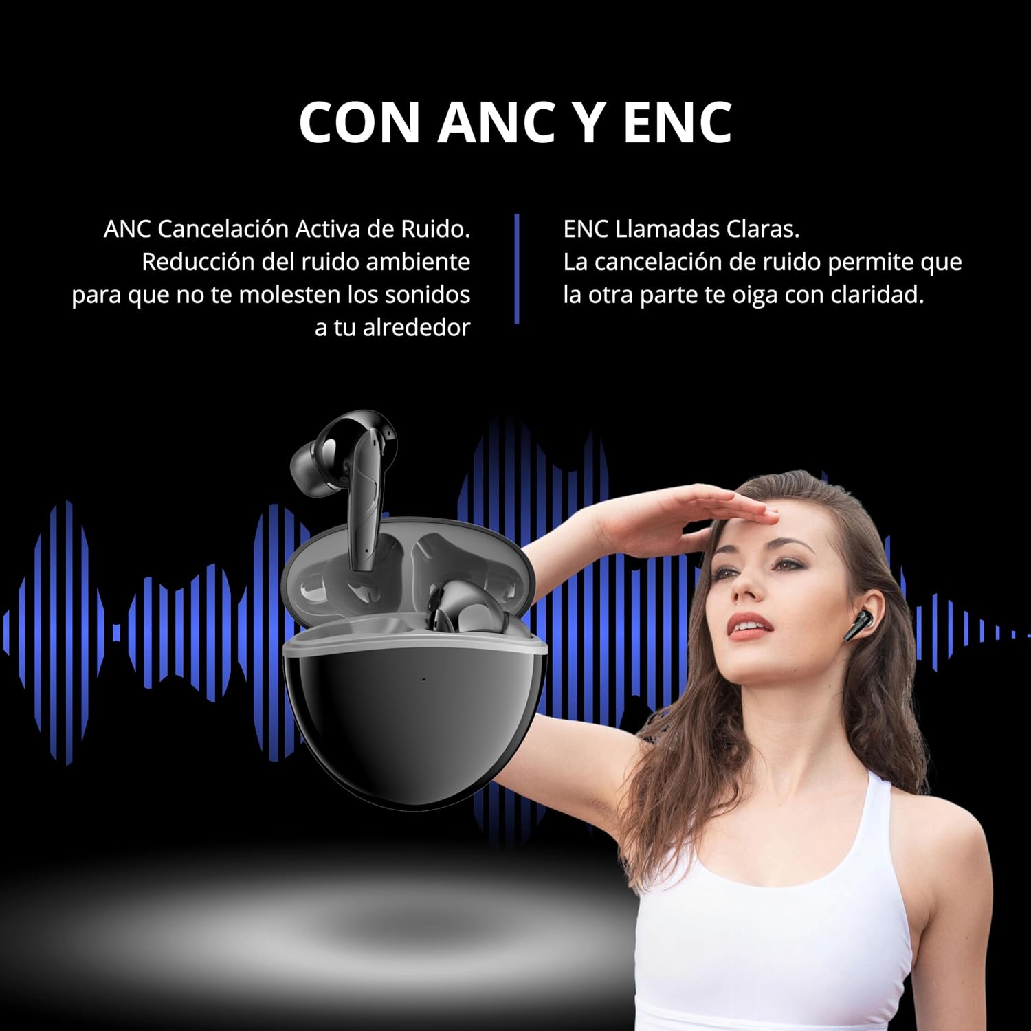 Thumbnail 3 de CBSL-51 Auriculares Inalámbricos Bluetooth 5.3 🎧 con ANC