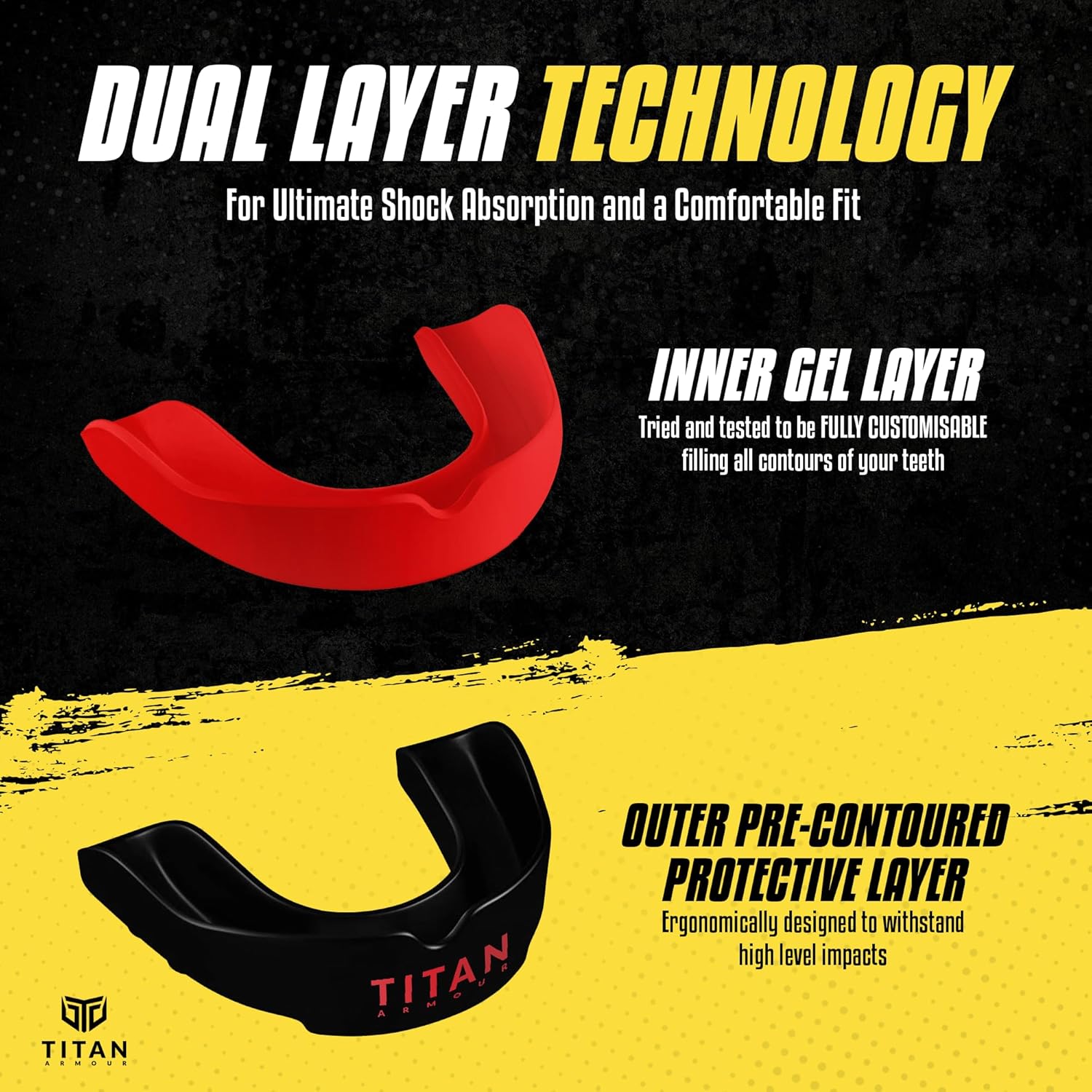 Thumbnail 5 de Titan Armour Gum Shield with Dual-Layer Tech
