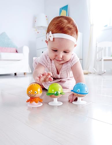 Thumbnail 7 de Hape Saugnapf Rasselset – 3‑teilige Meeres‑Tier Rassel- und Beißspielzeug, für Babys ab 0 Monaten