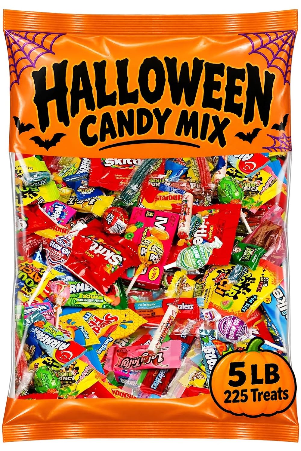 Detalle 2 de Jumblet Halloween Candy Variety Pack, 5 lb Individually Wrapped Fruity Candy