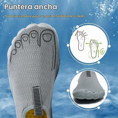 Thumbnail 3 de Ziitop Zapatos Descalzos Unisex - Zapatillas de Agua Gris 42EU para Surf, Playa y Yoga