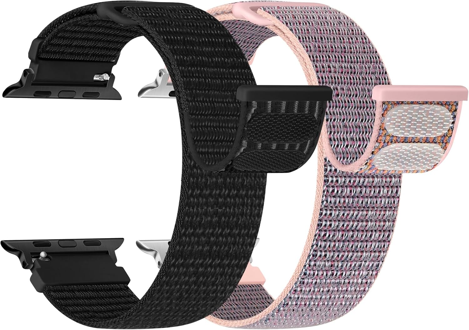 Detalle 2 de Runostrich Nylon Sport Strap for Apple Watch (49mm–38mm) – Adjustable Solo Loop, 2 Pack