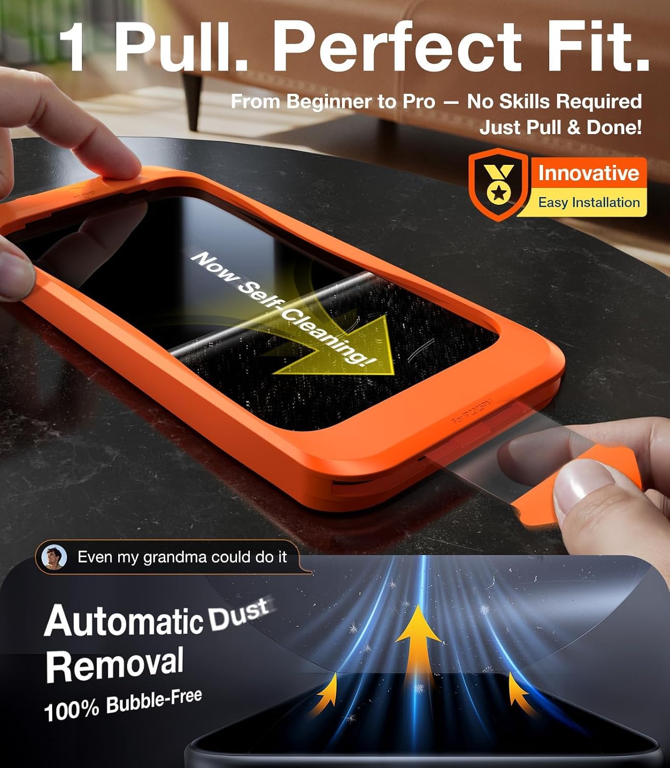 Thumbnail 5 de UltraGlass 9H+ iPhone 16 Pro Privacy Screen Protector 2-pack