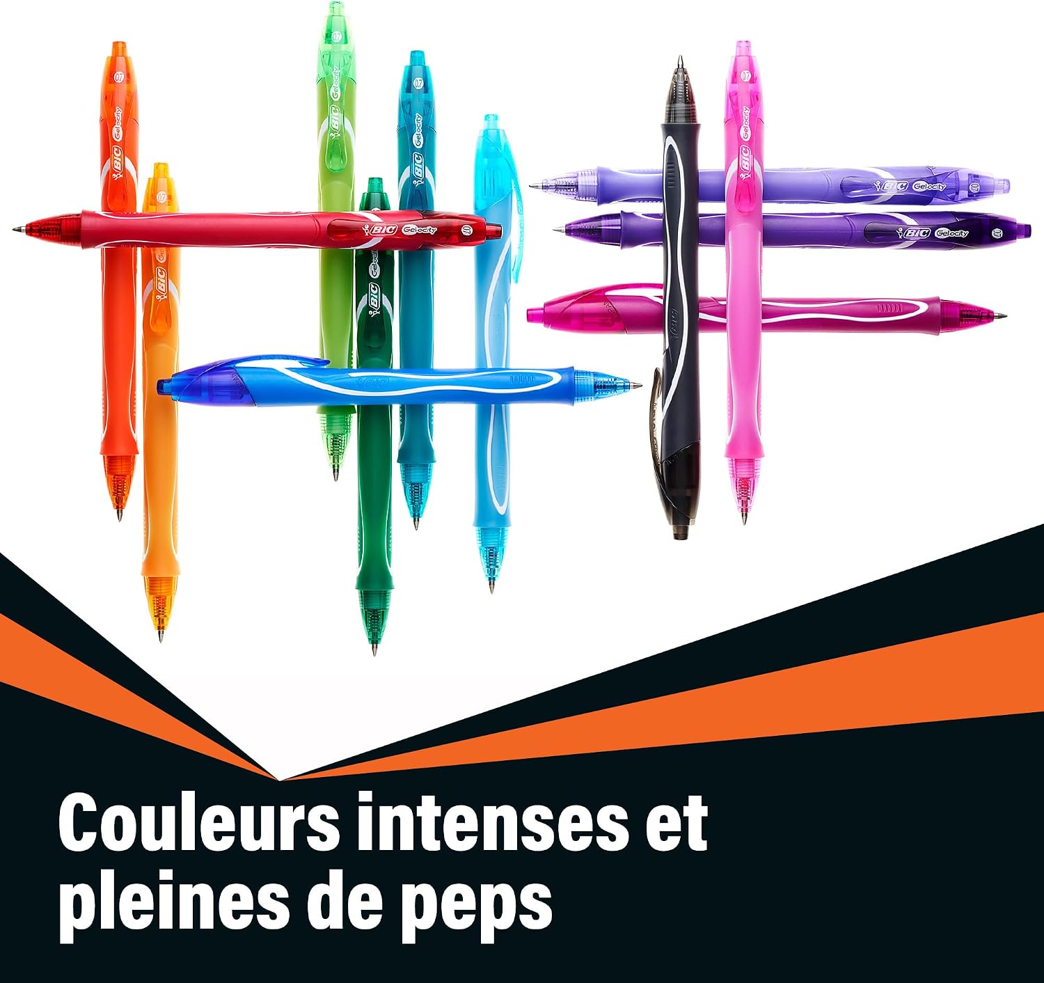 Thumbnail 2 de BIC Gel-ocity Quick Dry — Stylo gel rétractable 0,7 mm Violet, boîte de 12